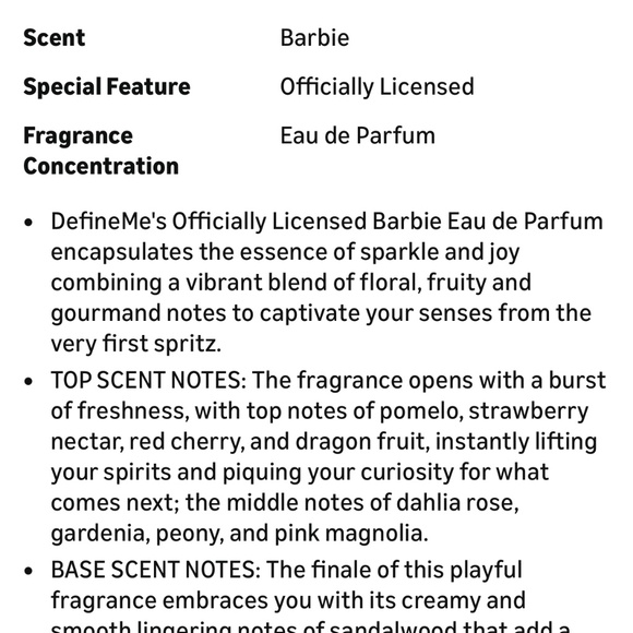 DefineMe Barbie Perfume - Picture 8 of 8